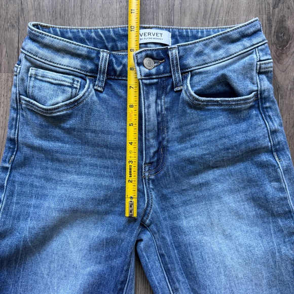 VERVET BY FLYING MONKEY Willa High Rise Trouser Stretch Flare Jean - Sz 25 x 34 - Picture 7 of 14